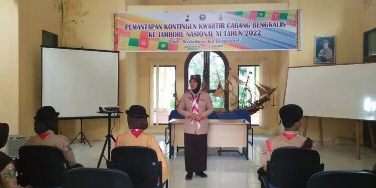 Foto : Pemantapan Peserta Jamnas XI Tahun 2022 Kwarcab Bengkalis