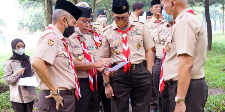 Foto : Ketua Kwarnas dan Jajaran Pimpinan Tinjau Kesiapan Buperta Cibubur Menjelang Jamnas XI 2022