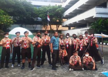 Kwarcab Jakarta Pusat Dirikan Kawasan Kemah, Guna Siap Hadapi Jamnas XI-2022