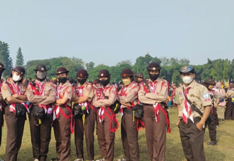 Peserta Jamnas XI 2022 Kwarcab Palangka Raya Tanamkan Nilai Nasionalisme di Hari Kemerdekaan
