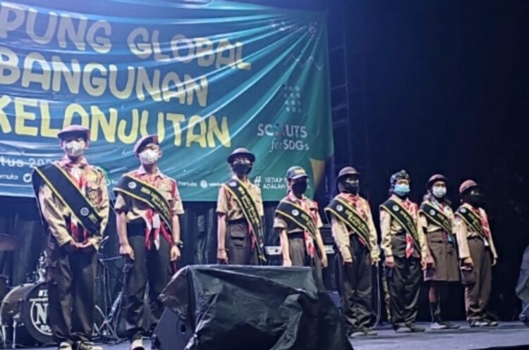 Anggota Pramuka Putri Kwarcab Palangka Raya Jadi Duta Muda Perlindungan Anak