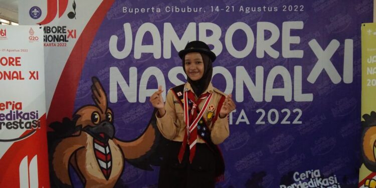 Agistya, Pramuka Penggalang Penerima Lencana Teladan dari Kwarcab Gunungkidul